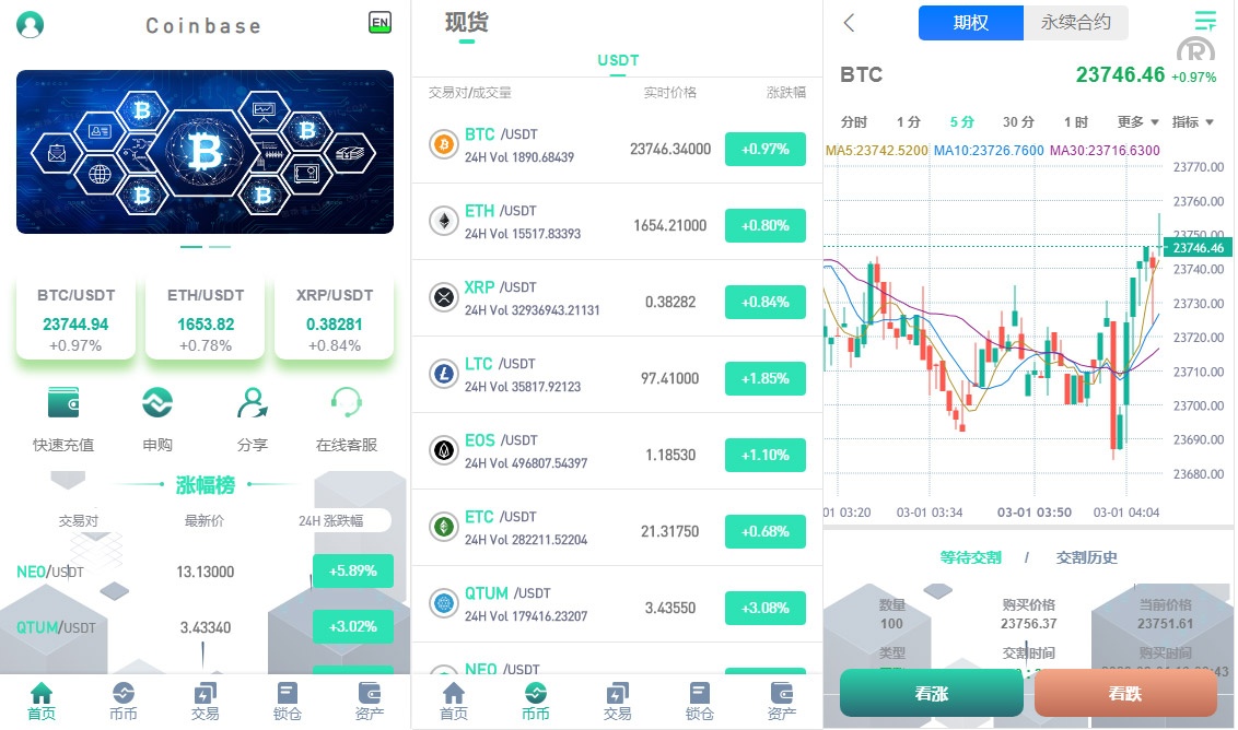 独家二开多国言交易所源码/含vue源码/申购/币币交易/合约交易/期权交易/锁仓挖矿/内附搭建教程