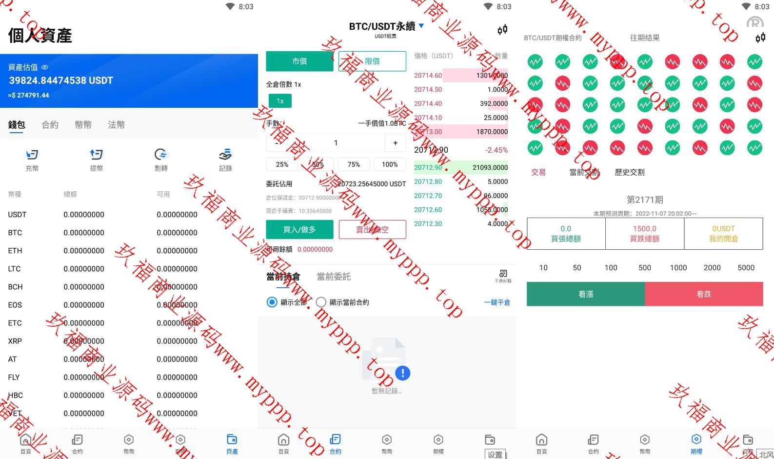 java原生交易所系统/期权交易/合约交易所/法币交易