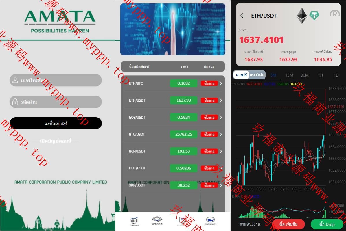泰语微盘系统/虚拟币微交易系统/伪交易所系统