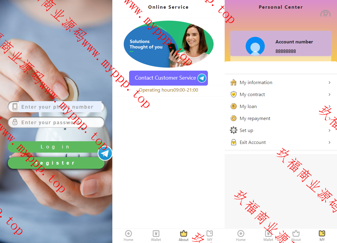 P2P英语网贷小额贷款带签名合同源码下载