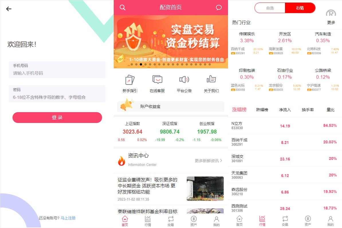 新版股票配资系统/A股股票系统/前端uinapp