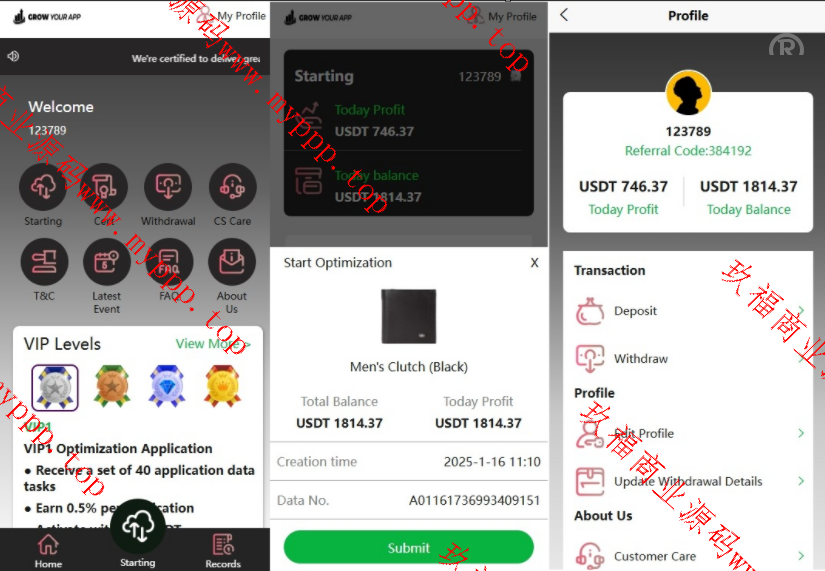 亲测新款源码海外抢单刷单系统/模式分组派单/前端uniapp