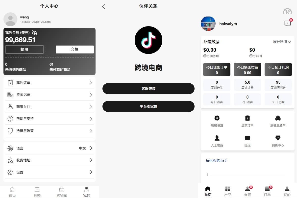 新版Tiktok跨境商城系统源码/多语言tiktok商城/内置客服/内嵌tiktok - 图3