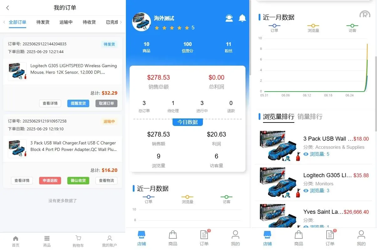 【海外JAVA多语言跨境商城源码】新版跨境电商系统/多语言商城/商家入驻/一键铺货后台下单 - 图3